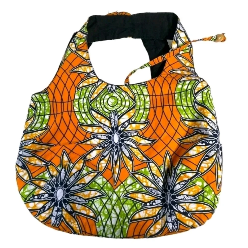 Hobo Bag Handmade By Esther Project Purse Tropical Floral Packable Resort Cruise